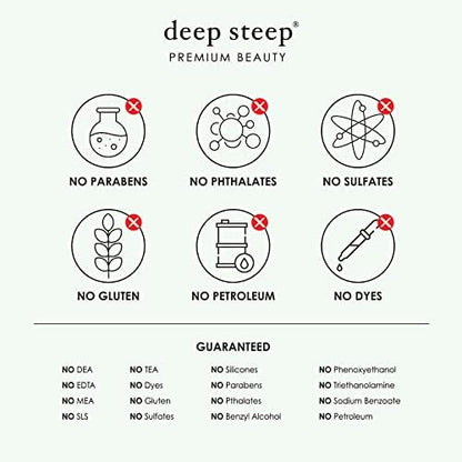Deep Steep Curl Defining Shampoo & Conditioner, 17 oz – Moisturizing, Sulfate-Free, Vegan Hair Care for Curly Hair