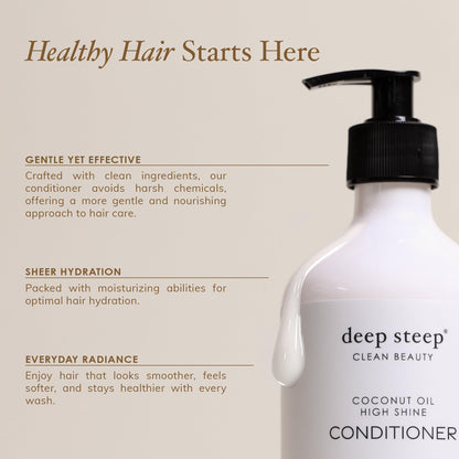 Deep Steep Curl Defining Conditioner – Silicone-Free Vegan Hair Care (17 oz)
