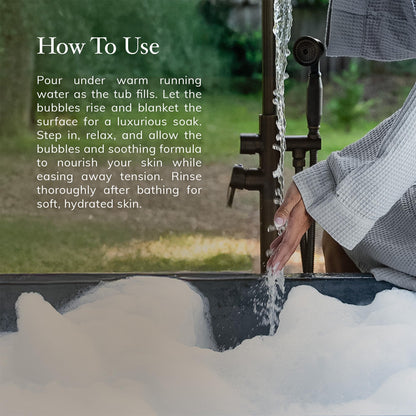 Deep Steep Magnesium Bubble Bath – 15.6 oz, Lavender Chamomile | Soothing Foaming Soak