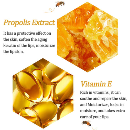 Deepmind 8-Piece Bee Lip Balm Lip Mask Honey Pot – Propolis Overnight Hydration