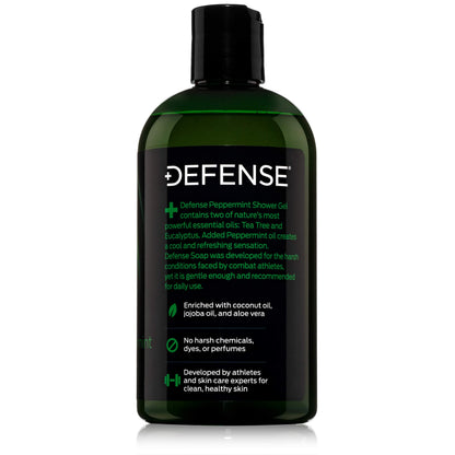 Defense Soap Peppermint Tea Tree Body Wash | All-Natural Odor Control for Athletes