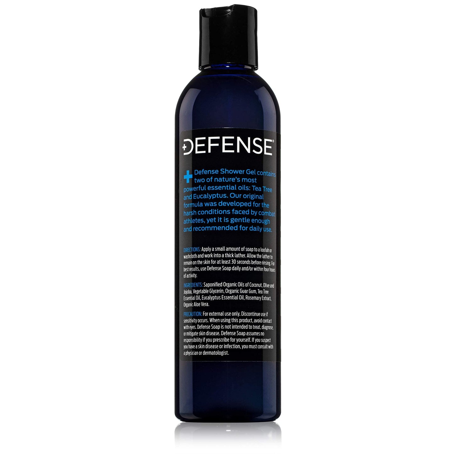 Defense Soap Tea Tree Body Wash – All Natural Organic Shower Soap for Athletes | Odor Control & Skin Health – 8 oz (Pack of 2)