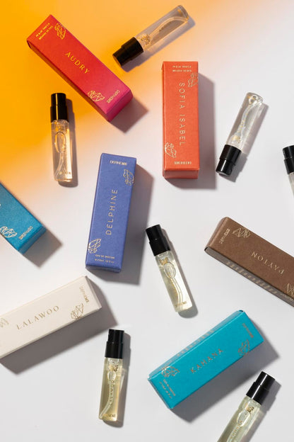 DefineMe Mini Perfume Gift Set – 7 Scents, Travel-Ready & Vegan