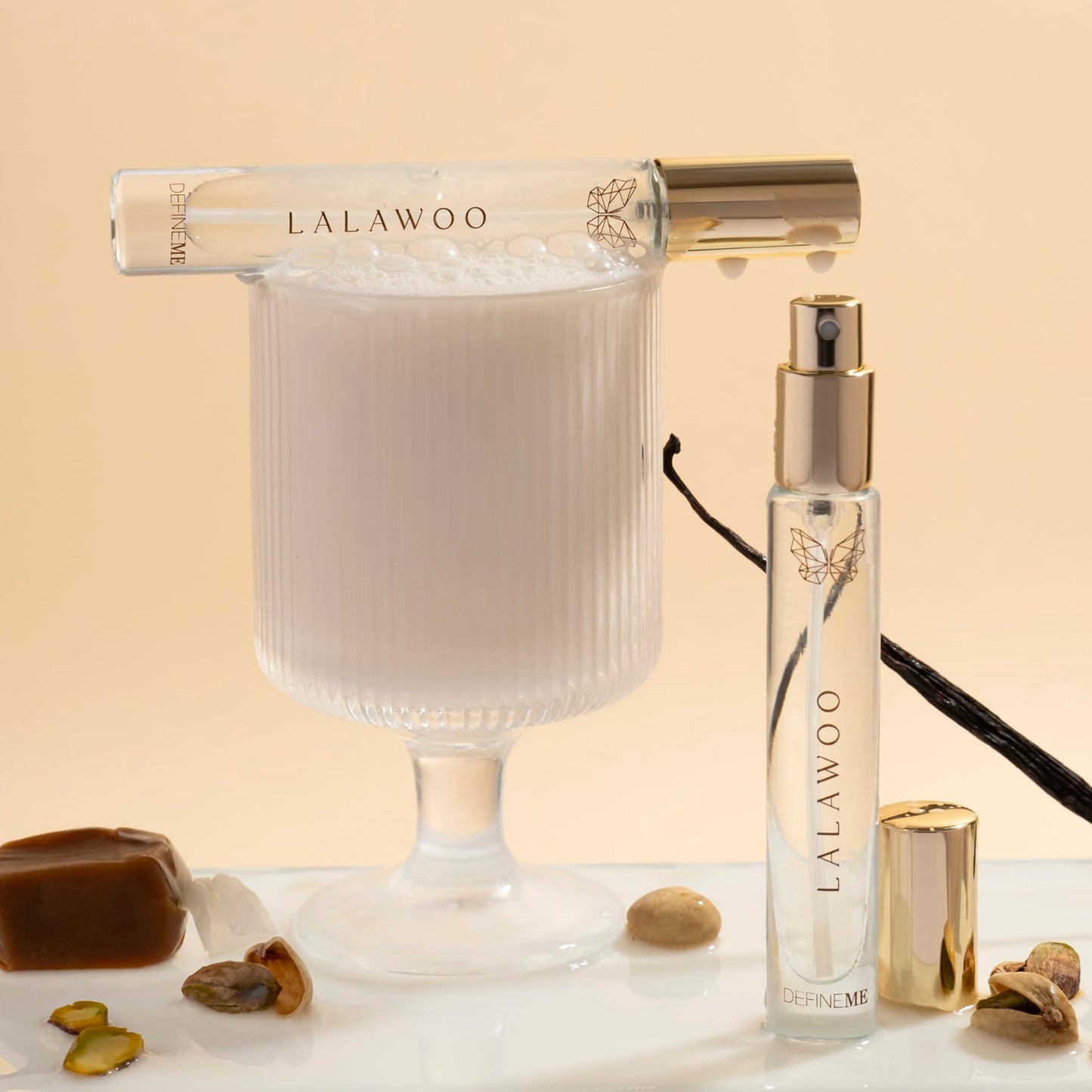 DefineMe Lalawoo Perfume Mist – Pistachio Vanilla, 0.3 oz Travel Size