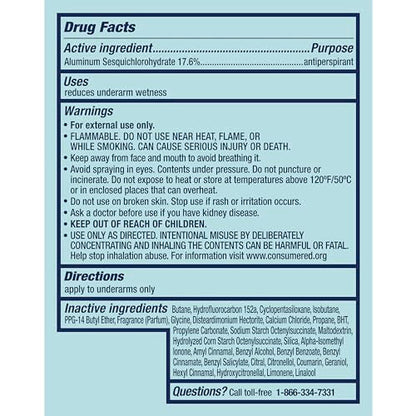 Degree Cucumber Burst Antiperspirant Dry Spray for Women, 3 Count (3.8 oz each) – 72-Hour Sweat & Odor Protection