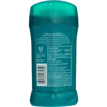 Degree Men Extreme Blast Invisible Stick 48h Dry Protection – 2.7 oz x6