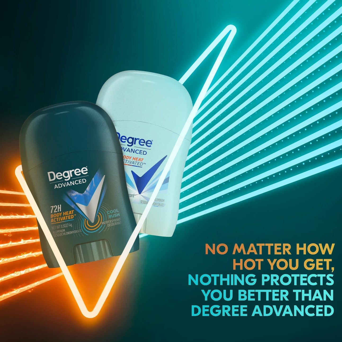 Degree Travel Deodorant Variety 24-Pack – 12 Cool Rush + 12 Shower Clean Mini Sticks, 0.5 oz