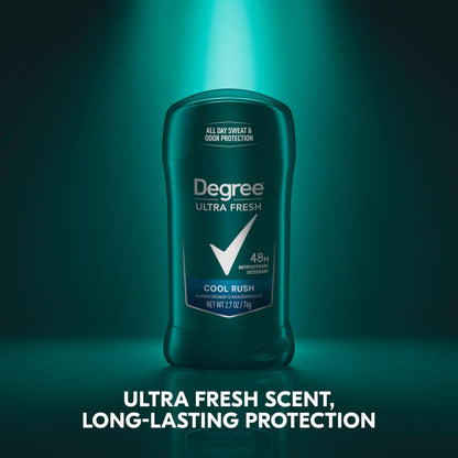Degree Men Ultra Fresh Cool Rush Antiperspirant Deodorant Stick — 4 Pack (2.7 oz)