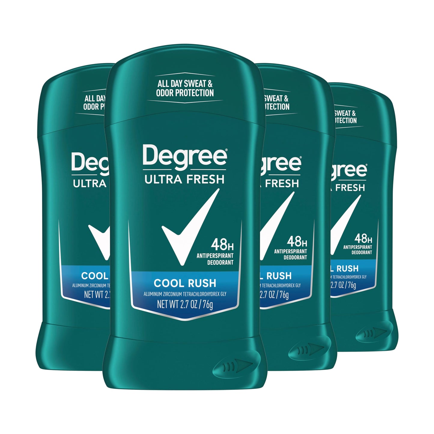 Degree Men Ultra Fresh Cool Rush Antiperspirant Deodorant Stick — 4 Pack (2.7 oz)