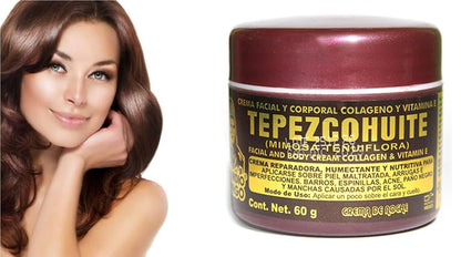 Del Indio Papago Tepezcohuite Night Cream with Collagen & Vitamin E – 3 x 2 oz