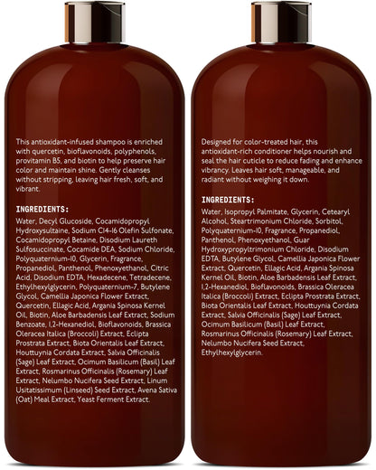 DEL SUR Color Safe Shampoo & Conditioner Set – Color Protect & Hydration (16 oz each)