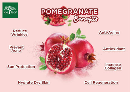 DE LEAF THANAKA Pomegranate Bar Soap – Ageless Glow, Deep Cleansing & Hydration (3 x 100 g)