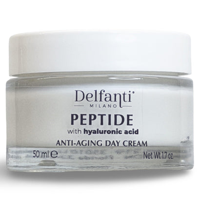 Delfanti-Milano Peptide with Hyaluronic Acid – Anti-Aging Day Cream | Made in Italy