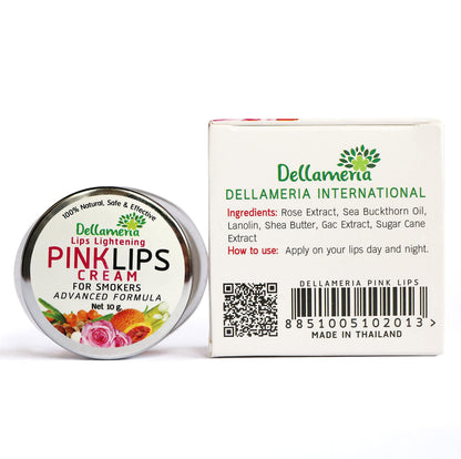Dellameria Pink Lips Cream – Natural Lip Lightening & Deep Hydration for Dark Lips