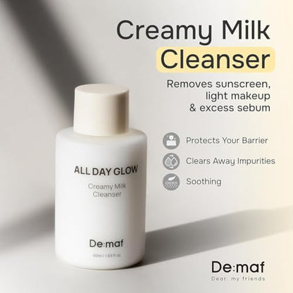 De:maf Welcome Cleansing Gift Kit – Gentle Travel-Size Cleanser Trio for Sensitive Skin