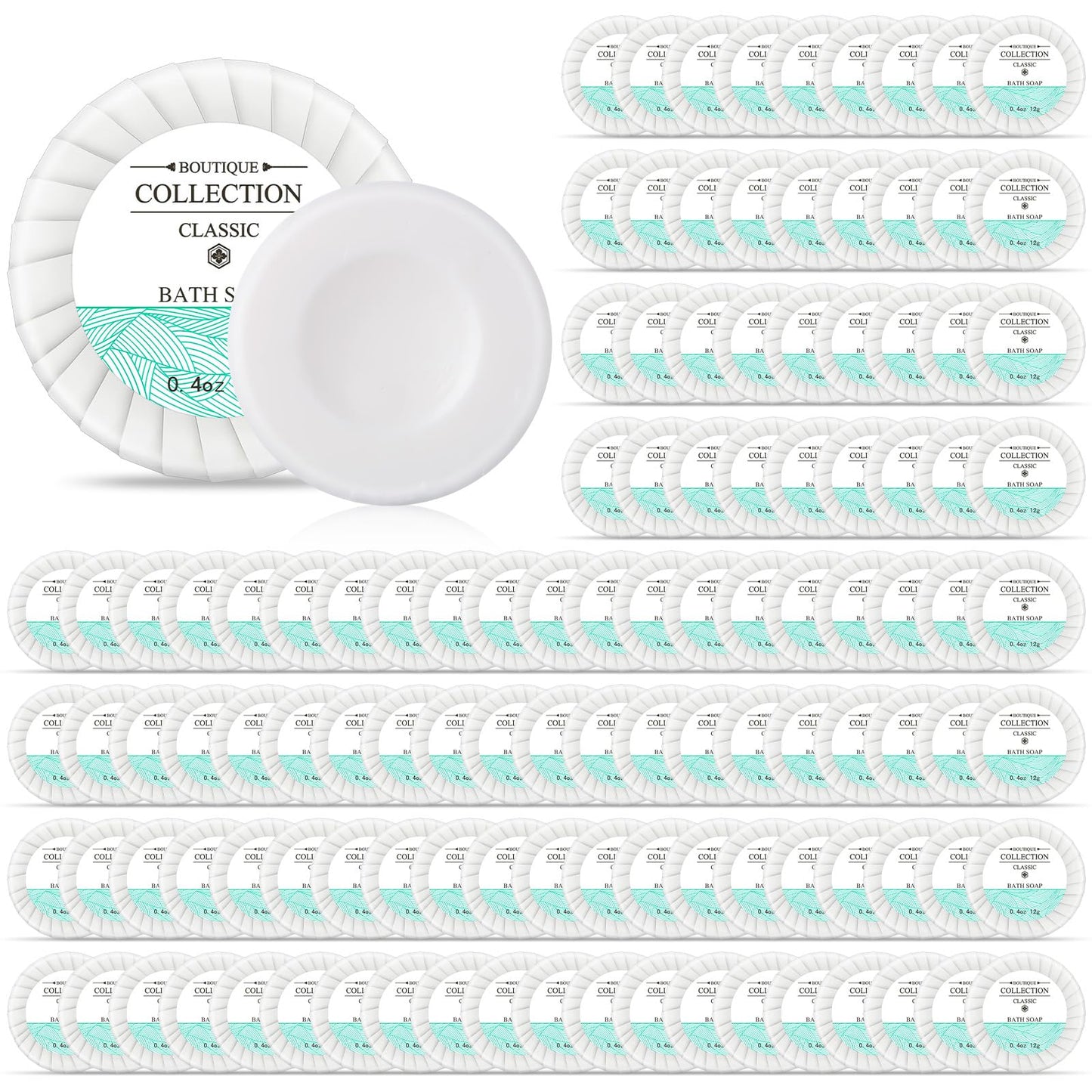 Demissle 500 Pcs Mini Soap Bars – Coin-Size Hotel Soap, Bulk Pack