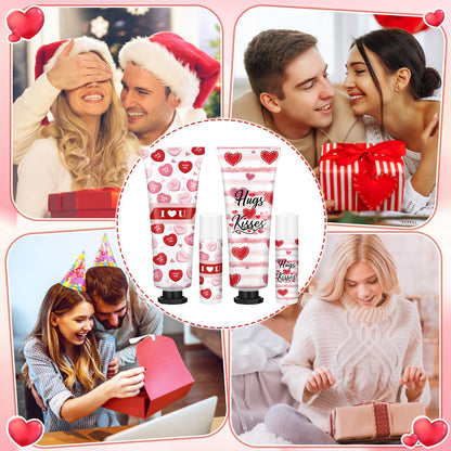 Demissle 18-Set Valentine Hand Cream & Lip Balm Gift Set – Party Favors