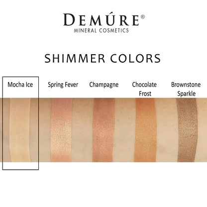 DEMÚRE Mineral Eye Shadow Mocha Ice – Glitter Shimmer Loose Powder