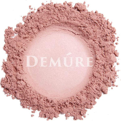 DEMÚRE Mineral Blush Makeup (Hint of Pink) – Loose Powder, Professional Grade, Cruelty-Free