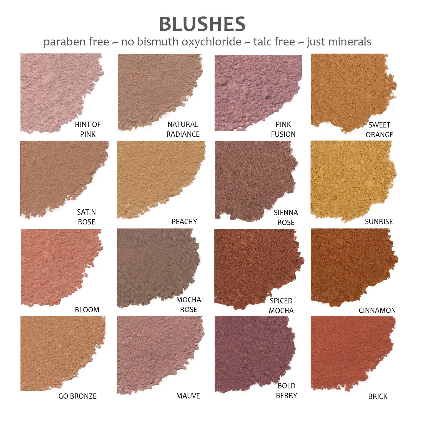 DEMURE Mineral Blush Makeup – Natural Radiance, Loose Powder, 12 Shades, Satin Finish, Cruelty Free