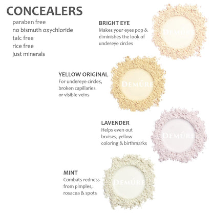 DEMÚRE Demure Mineral Concealer – Lightweight Yellow-Tone Coverage for Dark Circles