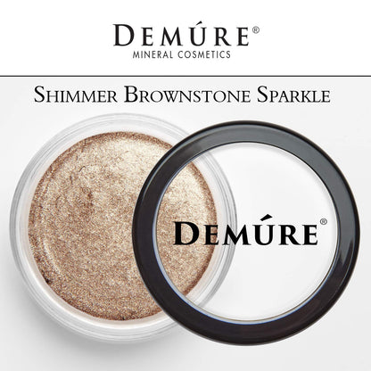 Demure Mineral Eye Shadow – Brownstone Sparkle | 33 Natural Shimmer Minerals