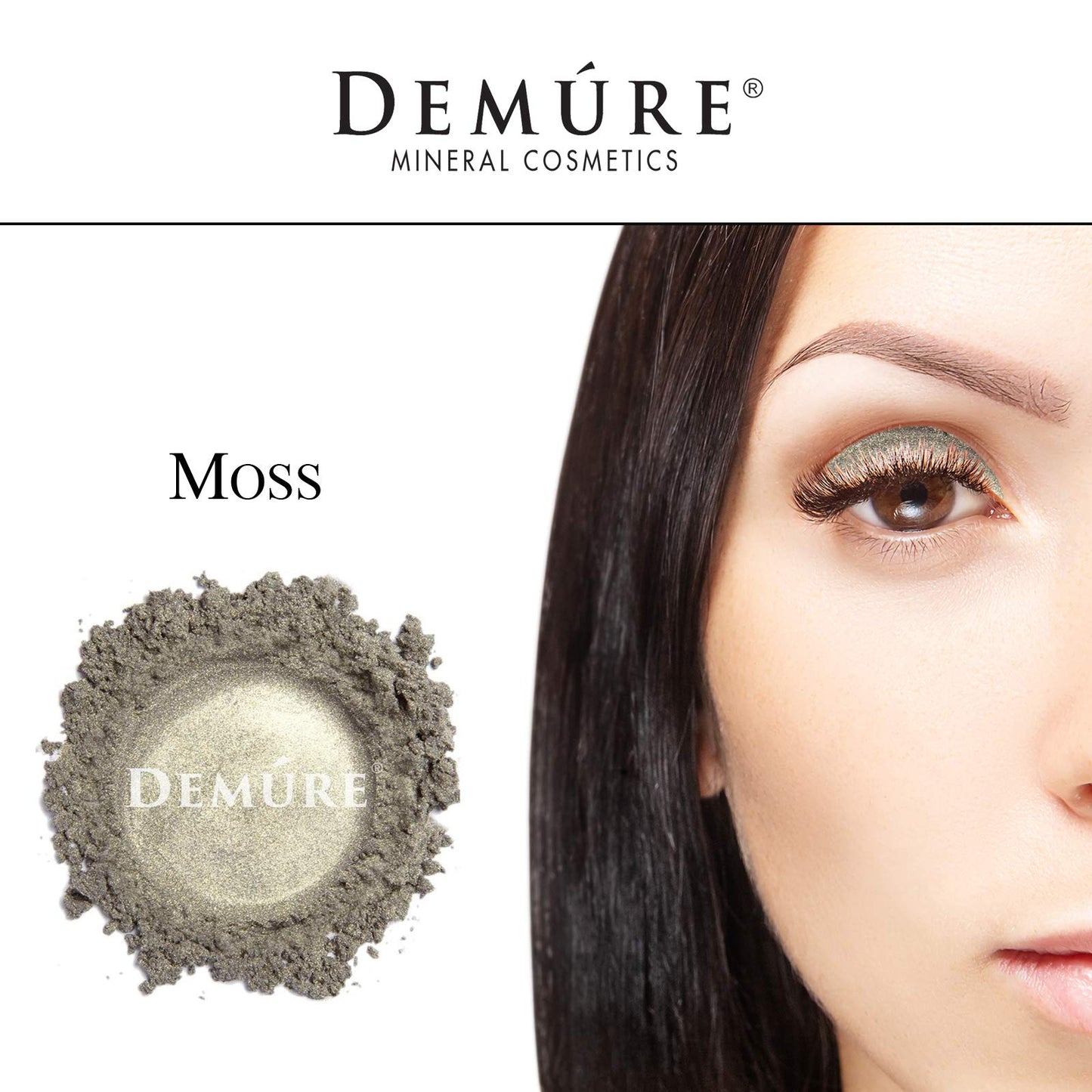 Demure Mineral Eye Shadow Moss – Shimmer Glitter Eyeshadow (Loose Powder)