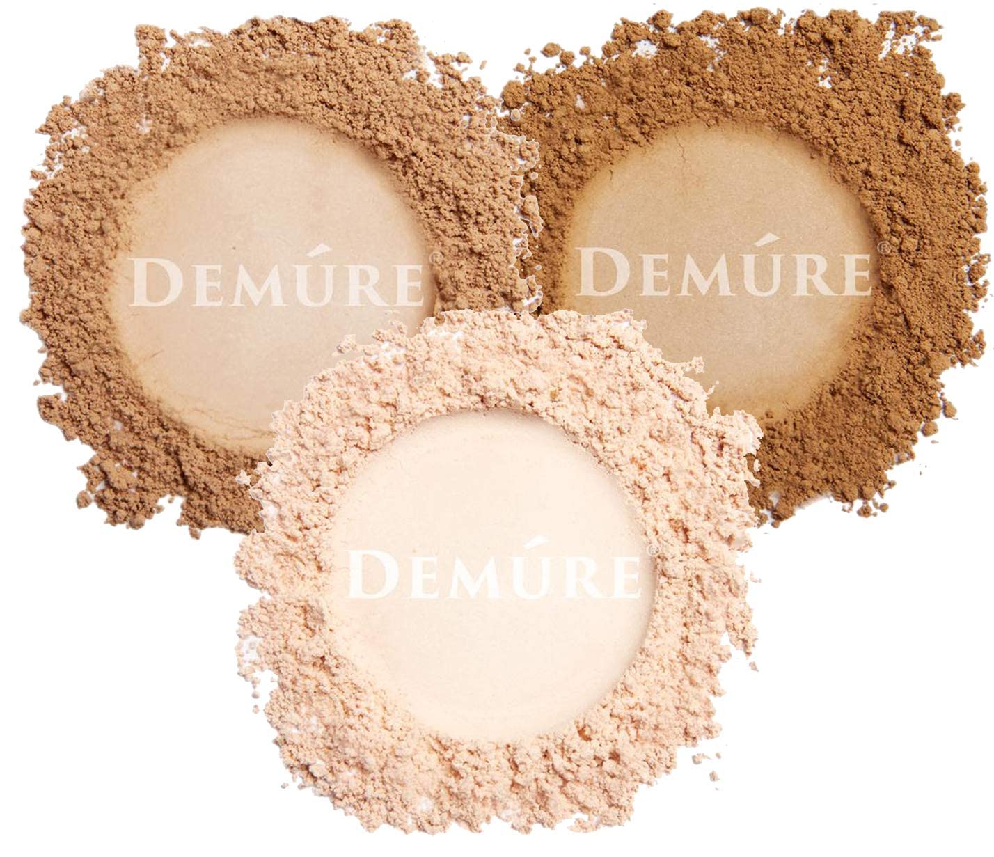 DEMÚRE Demure Mineral Finishing Powder in Tan | Loose Setting Powder for Lasting Makeup