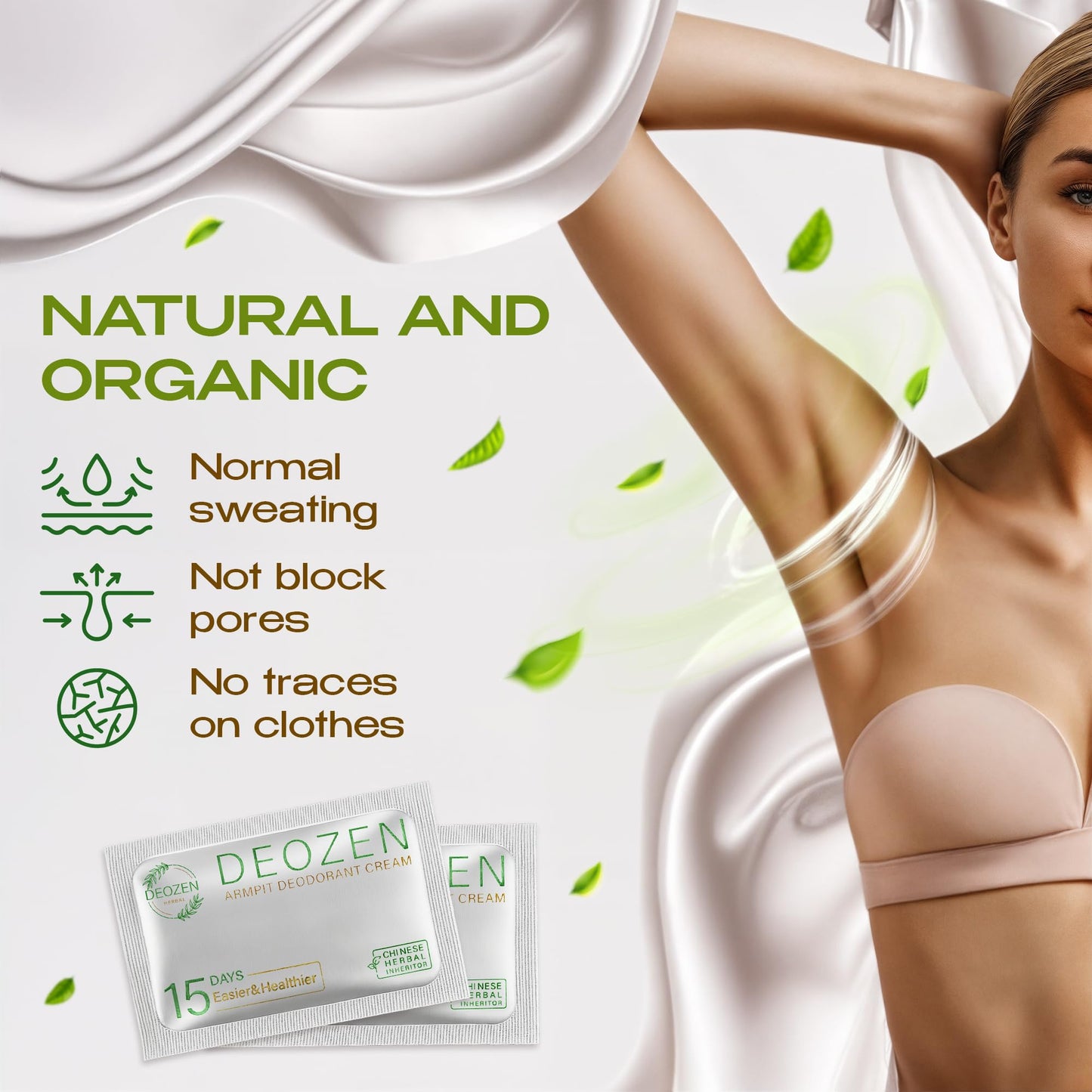 Deozen Armpit Aluminum-Free Deodorant Cream — 6-Month Odor Protection