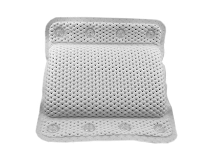 Dependable Industries inc. Essentials Luxurious Memory Foam Spa Bath Pillow – Pack of 2 with 8 Suction Cups