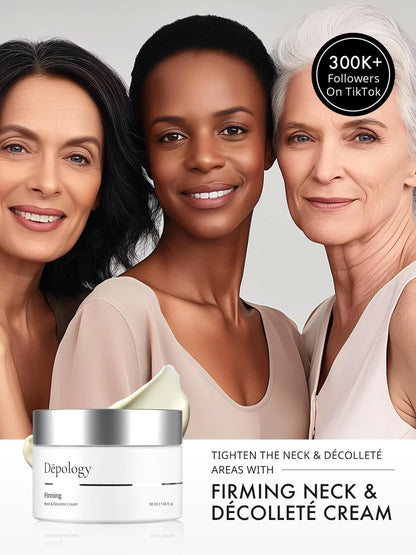 Depology Firming Neck & Décolleté Cream – IDEALIFT 4%, Retinol, Multi-HA (1.69 oz)