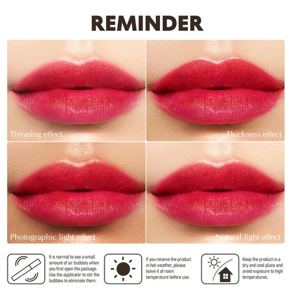 Depuplum Red Nude Purple Lipstick Set – Hydrating, Shimmer Lip Balm & Gloss (Cruelty-Free) DM108/118/122