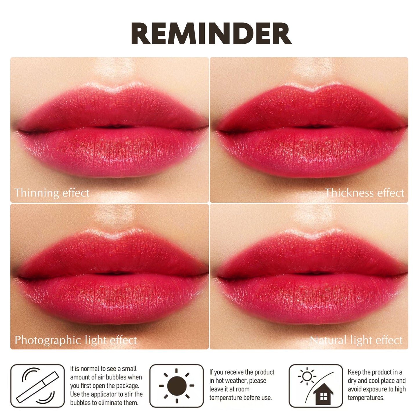 Depuplum Red Mulberry Pink Lipstick Set – Hydrating Vegan Lip Balm & Shimmer Lip Gloss (DM108/109/114)