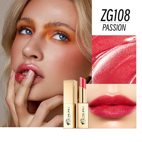 Depuplum Red Mulberry Nude Lipstick Set – Hydrating, Shimmer Lip Balm & Cruelty-Free Gloss (DM108/109/118)
