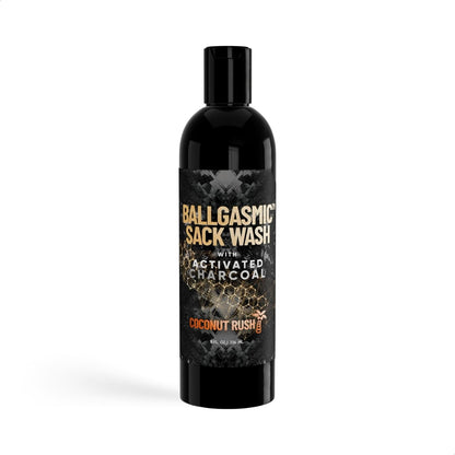 Derm Dude BallGasmic Ball Wash for Men – Anti-Chafe Charcoal Odor Control, Coconut Rush, 8oz