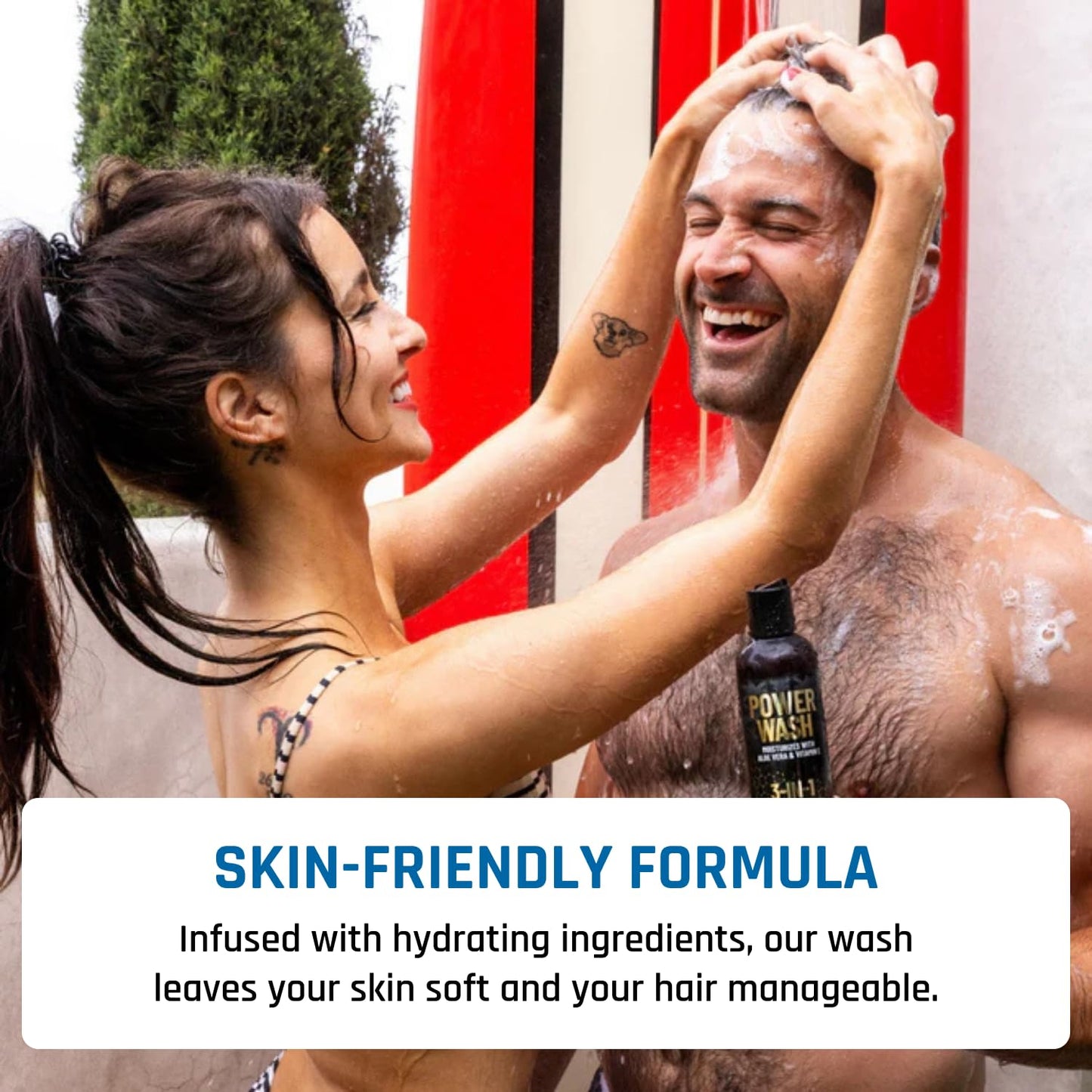 Derm Dude 3-in-1 Body Wash for Men | Shampoo, Conditioner & Body Cleanser | MVP Scent | 8oz