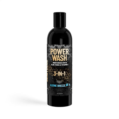 Derm Dude 3-in-1 Body Wash for Men | Aloe Vera & Vitamin E | Alpine Breeze 8oz