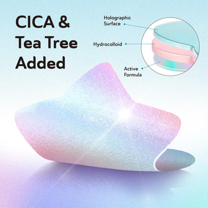DERMA ANGEL Star Pimple Patches – 144 Absorbent Acne Patches with Salicylic Acid, CICA & Tea Tree (4 Designs)