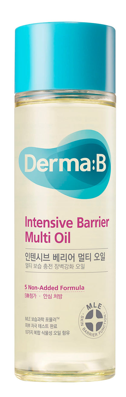 Derma B Intensive Barrier Multi Body Oil | Non-Sticky Hydration for Sensitive Skin | 135ml