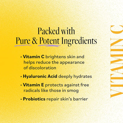 Derma E Vitamin C Serum with Hyaluronic Acid – All Natural Brightening & Hydrating Facial Serum, 1oz