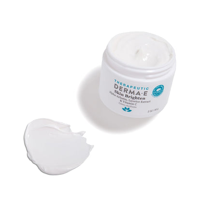 Derma E Skin Brightening Cream – Natural Face & Body Brightener for Dark Spots & Uneven Skin Tone – 2 oz
