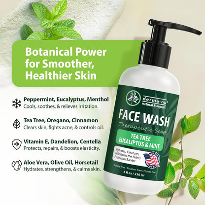 Derma-Nu Gentle Face Wash – Hydrating Cleanser for Sensitive & Oily Skin