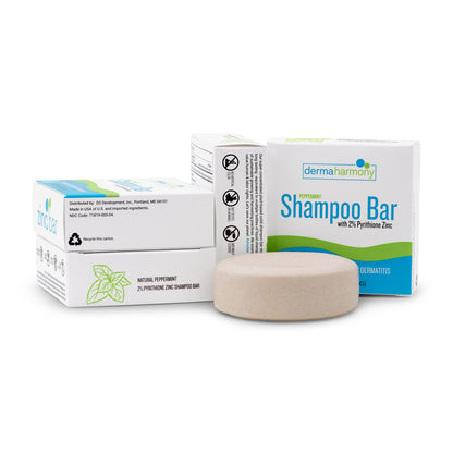 Dermaharmony 2% Pyrithione Zinc Shampoo Bar – Fragrance-Free, 4 Oz