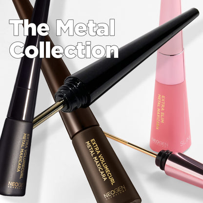 DERMALOGY by NEOGENLAB Extra Volume Curl Metal Mascara – Waterproof No-Brush, Volume & Curl (Black)