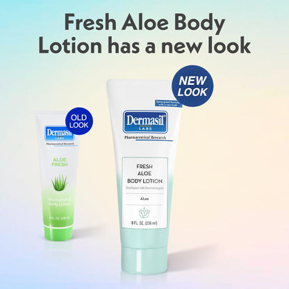 Dermasil Fresh Aloe Body Lotion 3-Pack – Non-Greasy, Fast-Absorbing, 8 oz Each