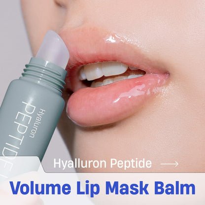 DERMATORY Hyalluron Peptide Volume Lip Mask Balm – Hydrating Lip Mask for Day & Night (10ml)