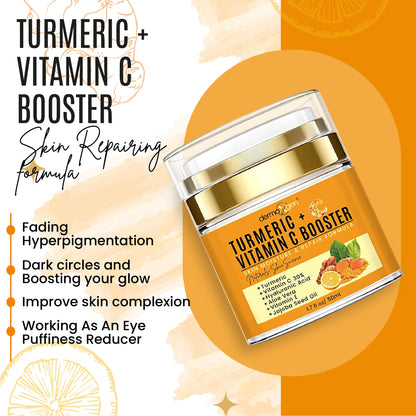 Dermaxgen Turmeric Vitamin C Cream – Glow Boost, Anti-Aging & Hydration for All Skin Types (1.7 oz)