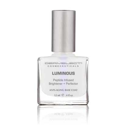 Dermelect Luminous Nail Brightening Treatment – Dual Action Nail Care & Base Coat, 0.4 oz