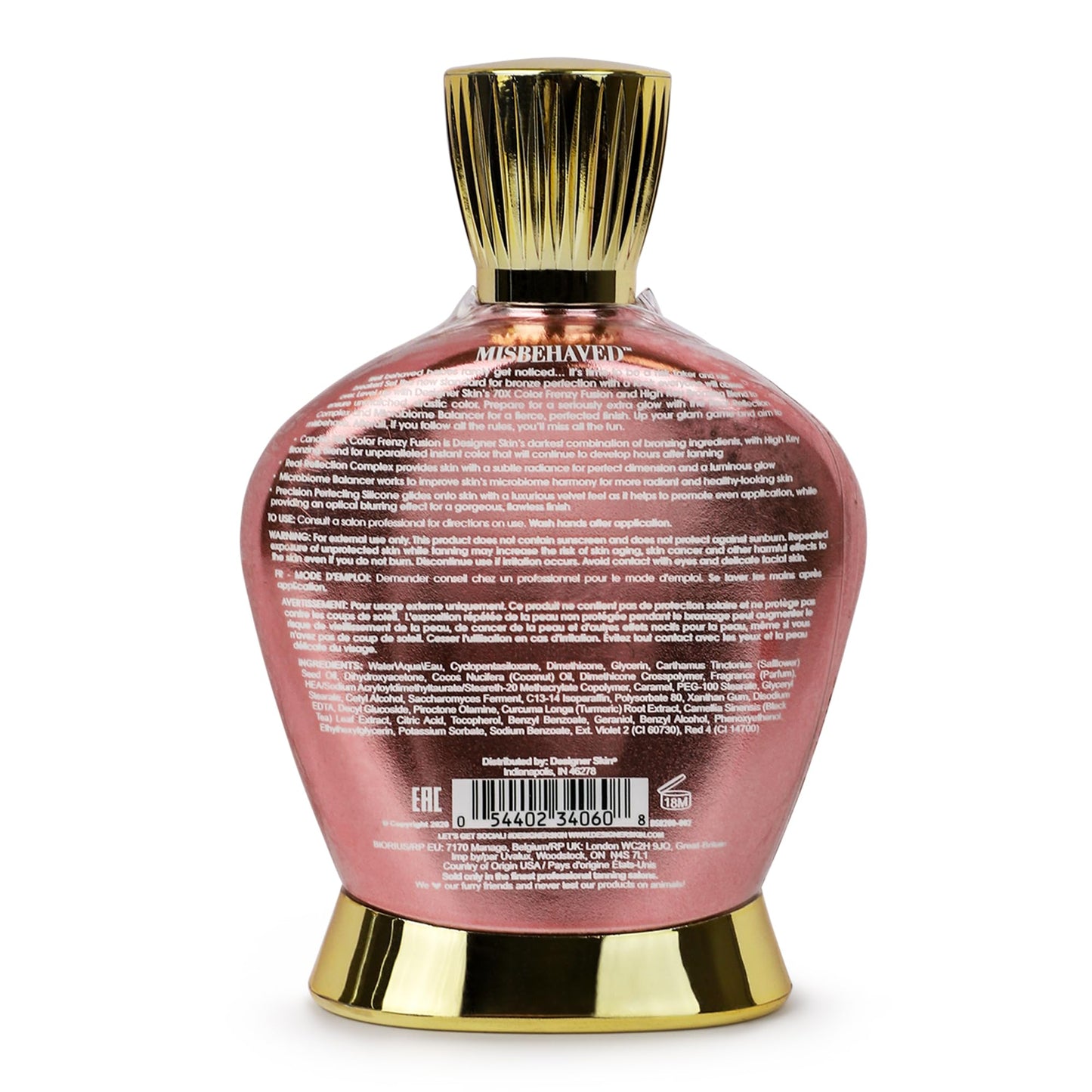 Designer Skin Misbehaved 70X Bronzer – 13.5 fl oz Tan Lotion