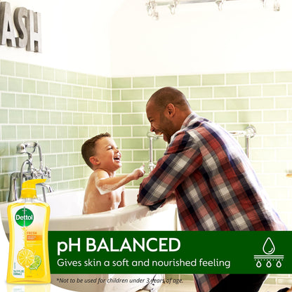 Dettol Fresh Body Wash – Yuzu Citrus Scent, 16.9 oz